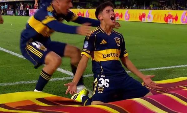 El golazo de Tomás Aranda en Boca vs. Instituto de Córdoba