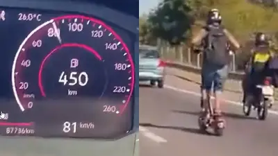 Grabaron a un hombre que circulaba a 80 kilómetros por hora en Panamericana Grabaron a un hombre que circulaba a 80 kilómetros por hora en Panamericana
