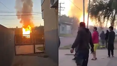 "Vi gente quemada": testimonios desgarradores tras el incendio en el depósito de Merlo "Vi gente quemada": testimonios desgarradores tras el incendio en el depósito de Merlo