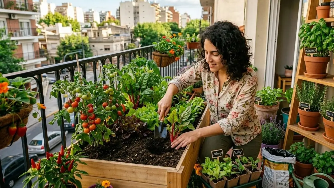 Cuáles son las verduras que podés plantar en tu balcon durante el otoño. 
