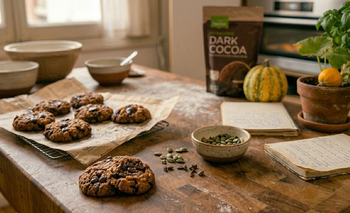 La receta fácil y económica de las cookies de chocolate y calabaza | Recetas de cocina