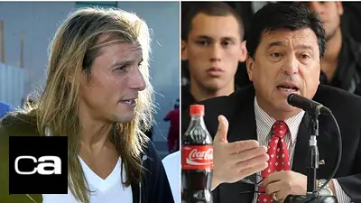 Claudio Caniggia, Daniel Passarella, Mundial 1998, Selección Argentina Claudio Caniggia, Daniel Passarella, Mundial 1998, Selección Argentina