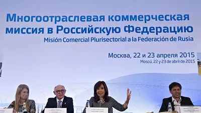 Cristina Kirchner ante empresarios rusos: "Argentina es un país para invertir" Cristina Kirchner ante empresarios rusos: "Argentina es un país para invertir"