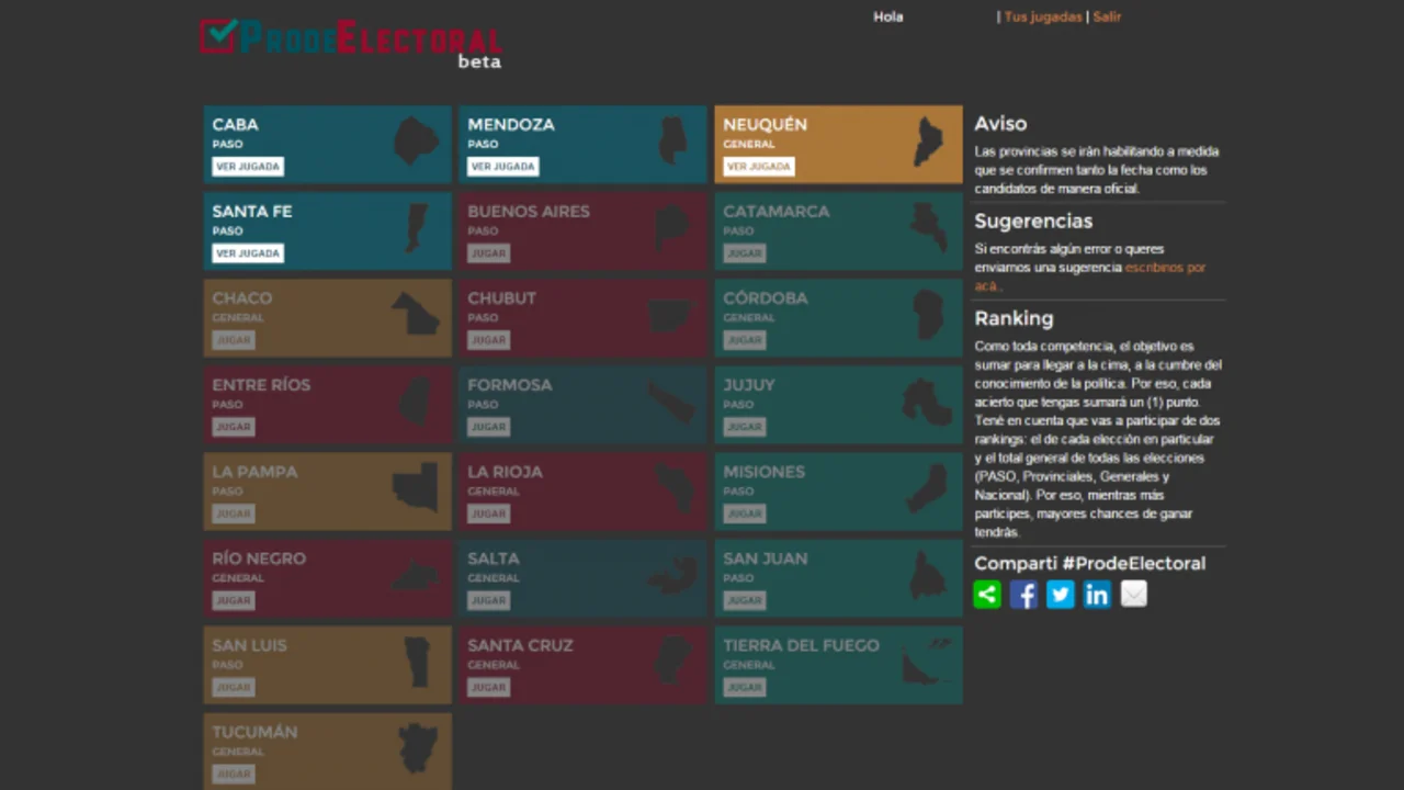 Elecciones 2015: lanzan el "Prode Electoral", la web para jugar con los candidatos