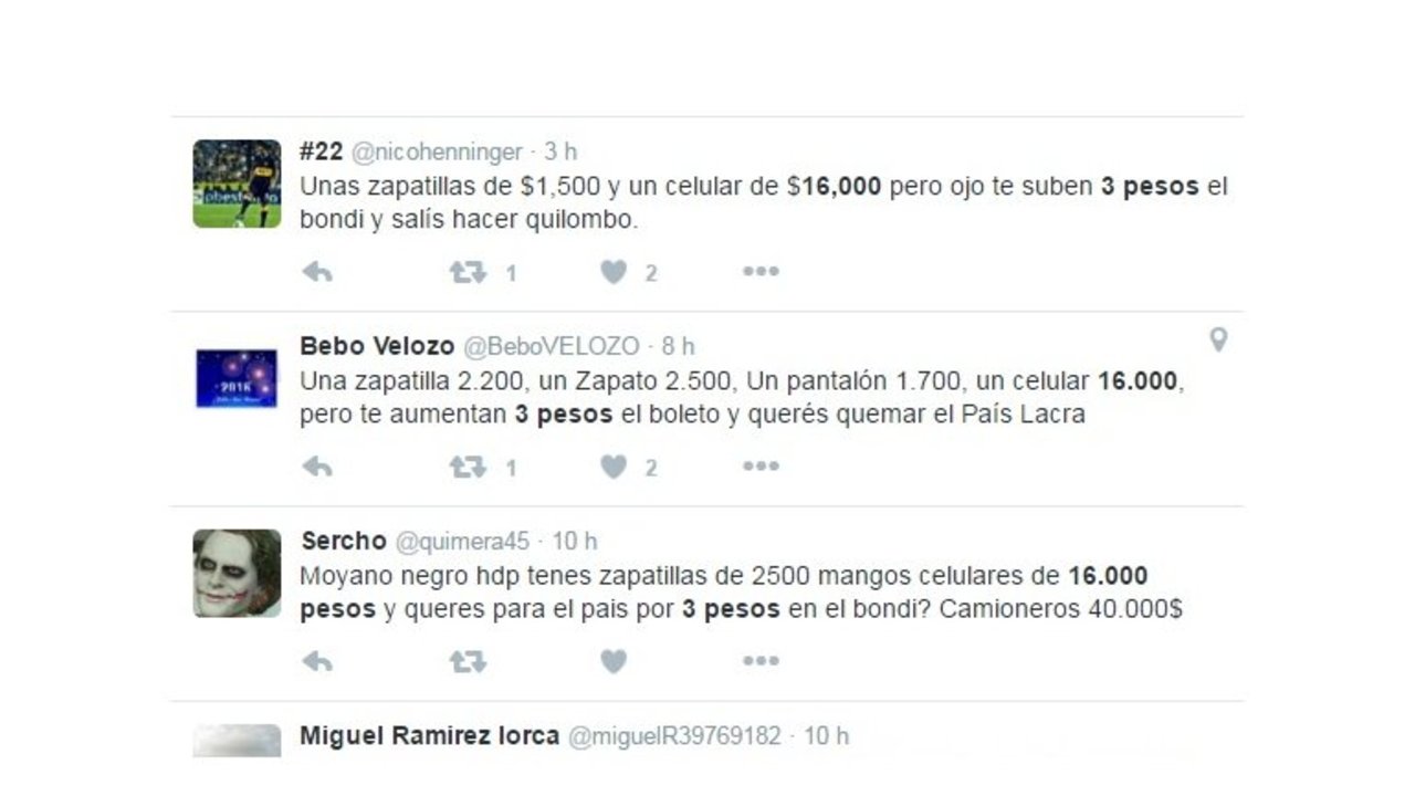Llamativos mensajes en las redes para justificar el tarifazo del colectivo