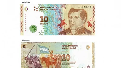 Lanzan el nuevo billete de 10 pesos Lanzan el nuevo billete de 10 pesos