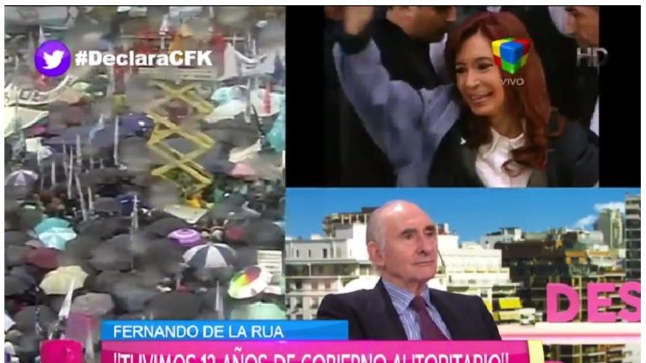 El fuerte cruce entre Pallares y De la Rúa por sus dichos sobre Cristina