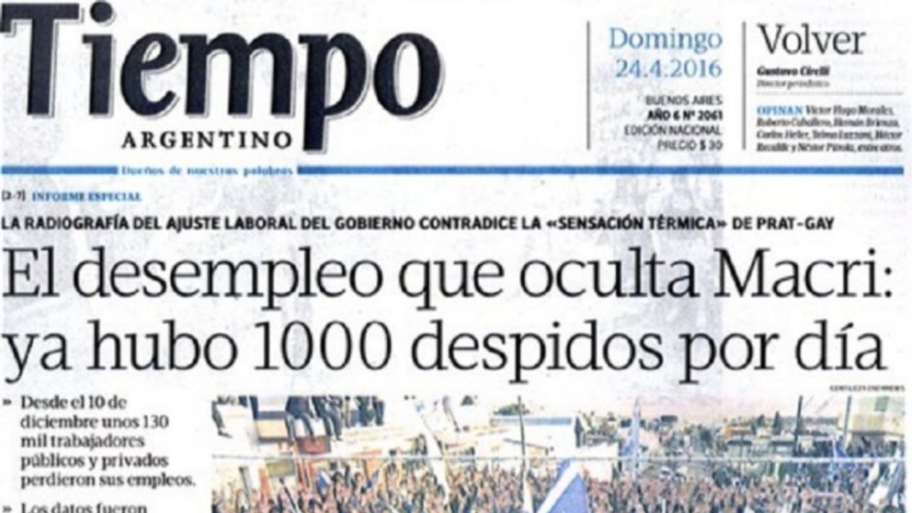 Volvió Tiempo Argentino y agotó sus 30 mil ejemplares