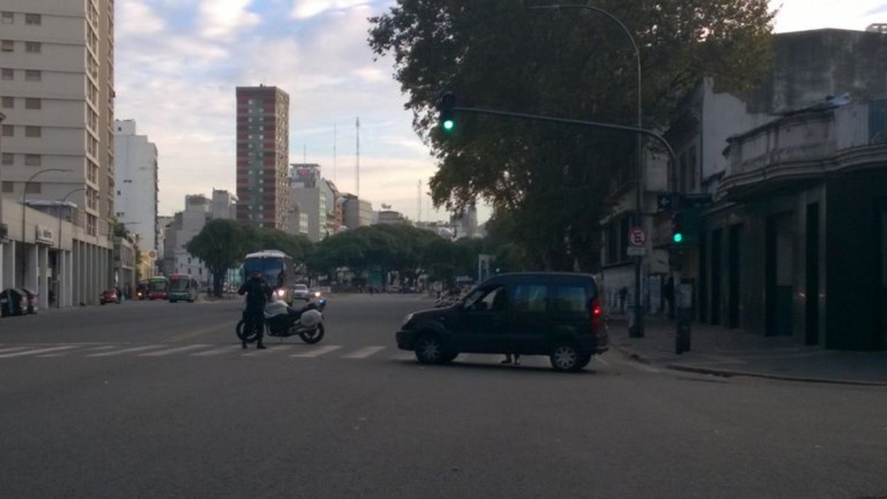 El mapa de los cortes de calles y avenidas en el centro porteño