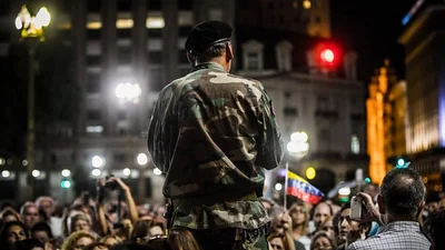 El militar que participó de la marcha en apoyo a Macri es empleado del Estado El militar que participó de la marcha en apoyo a Macri es empleado del Estado