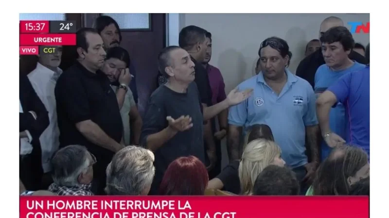 El desgarrador testimonio del hombre que interrumpió la conferencia de la CGT