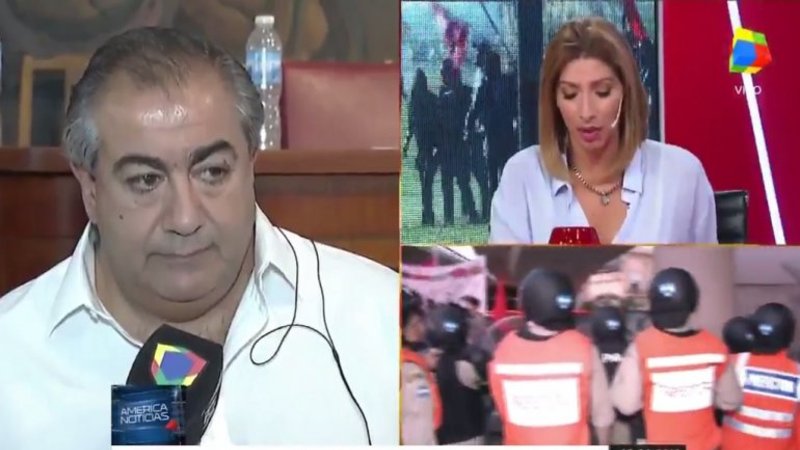 Daer se enojó por una consulta sobre los piquetes y abandonó un móvil de América