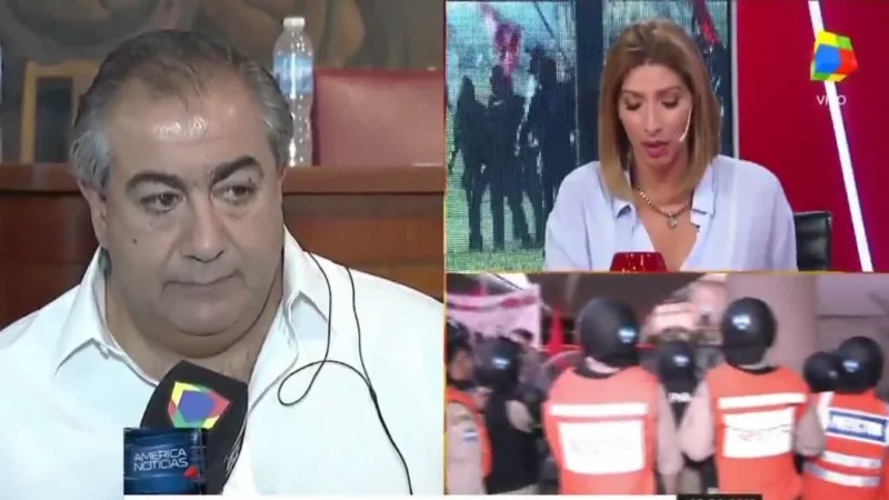 Daer se enojó por una consulta sobre los piquetes y abandonó un móvil de América