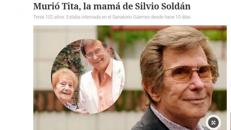 Silvio Soldán desmintió a Clarín: "Mi madre no murió"