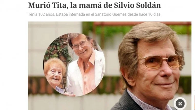 Silvio Soldán desmintió a Clarín: "Mi madre no murió"