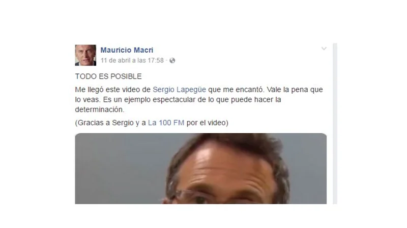 La historia del piloto de Lapegüe que compartió Macri fue durante el gobierno de Cristina