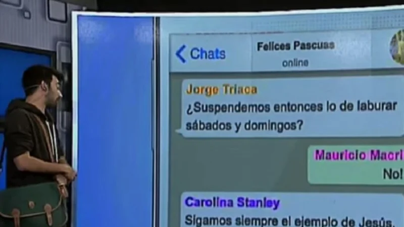 El desopilante chat por Pascuas entre funcionarios de Macri que consiguió El Cadete