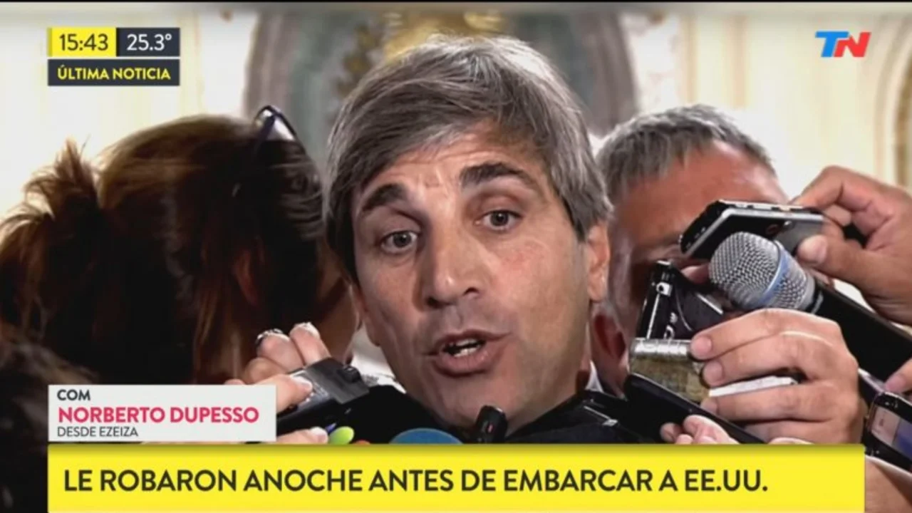 El Gobierno desmintió a TN por el robo a Caputo