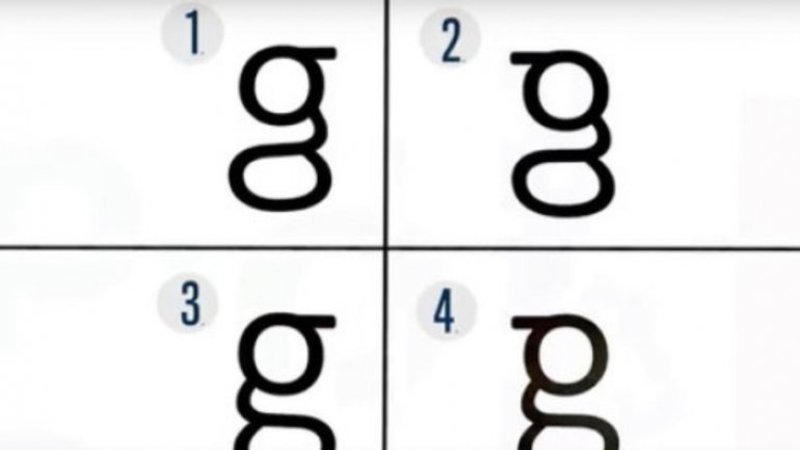 El curioso problema para identificar la "g" minúscula