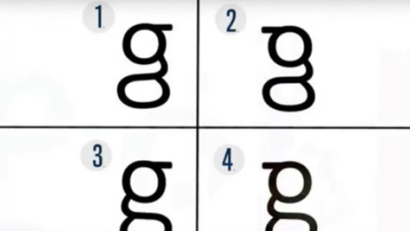 El curioso problema para identificar la "g" minúscula