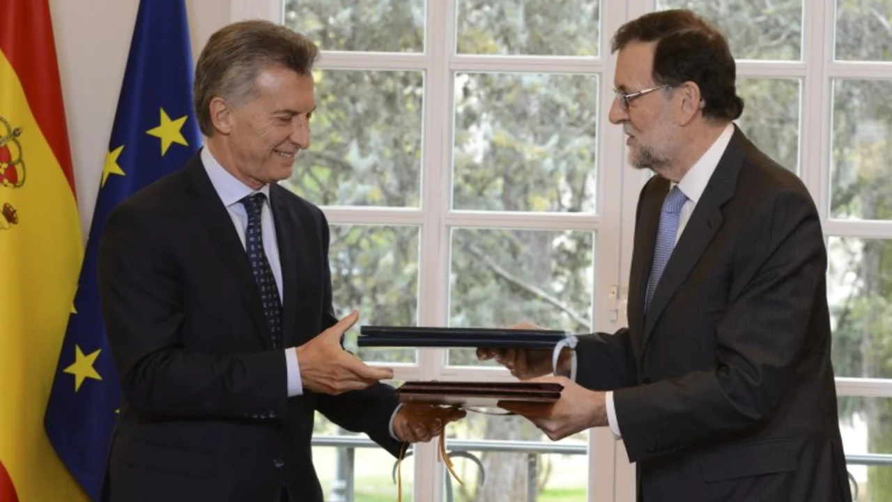 Macri con Rajoy: otra vez hizo chistes con el fútbol y el 6 a 1 de España a la Argentina