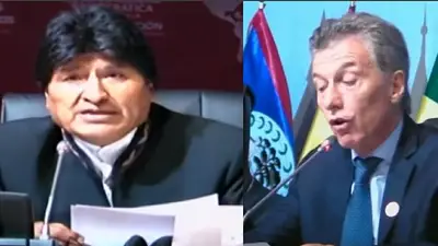 El cruce de discursos entre Evo Morales y Mauricio Macri en la Cumbre de las Américas El cruce de discursos entre Evo Morales y Mauricio Macri en la Cumbre de las Américas