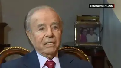 Un gol y un caño: El insólito video de Menem que filtró su hija Un gol y un caño: El insólito video de Menem que filtró su hija