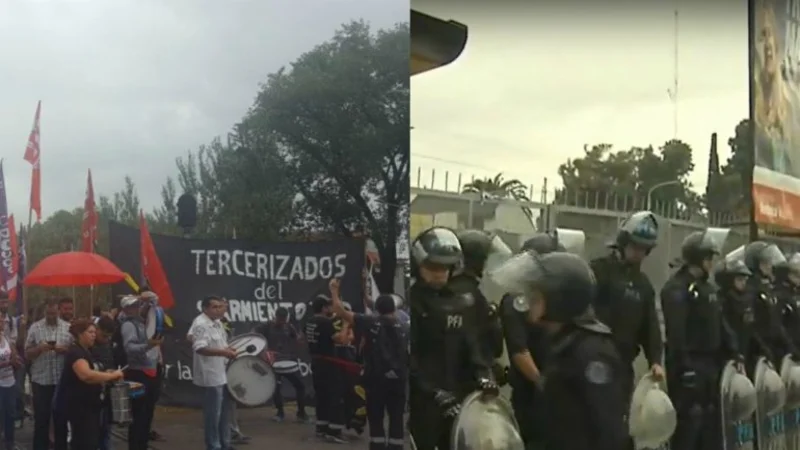 Haedo: Tras la tensión entre trabajadores y la Policía, se reanuda el servicio del Sarmiento