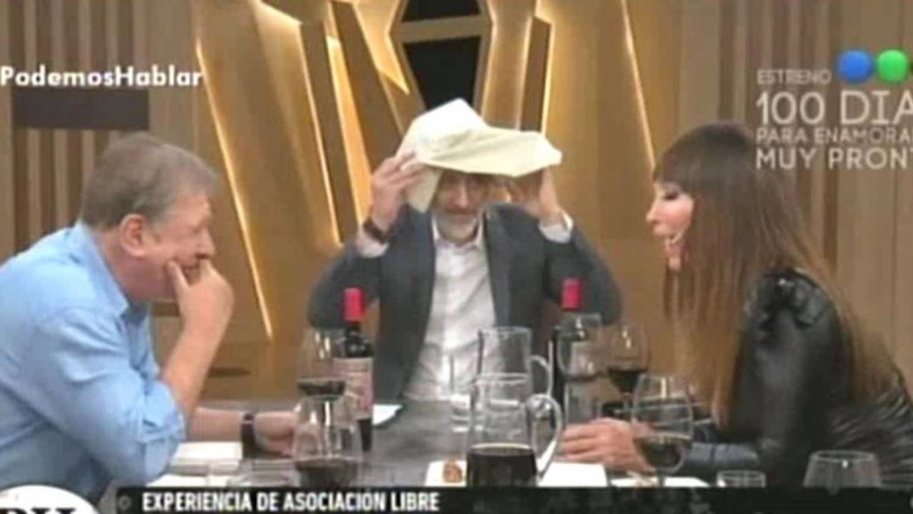 Moria Casán fingió un orgasmo en vivo en la mesa de Andy Kusnetzoff