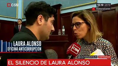 Una Laura Alonso enojada no pudo responder la pregunta más incómoda Una Laura Alonso enojada no pudo responder la pregunta más incómoda