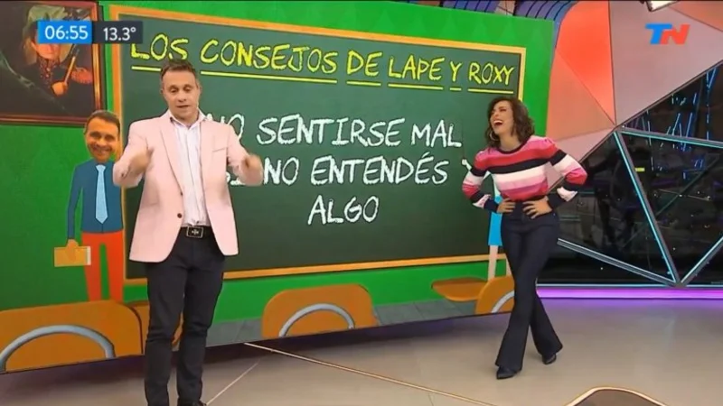 Lapegüe quedó en offside por una pregunta del meteorólogo de TN