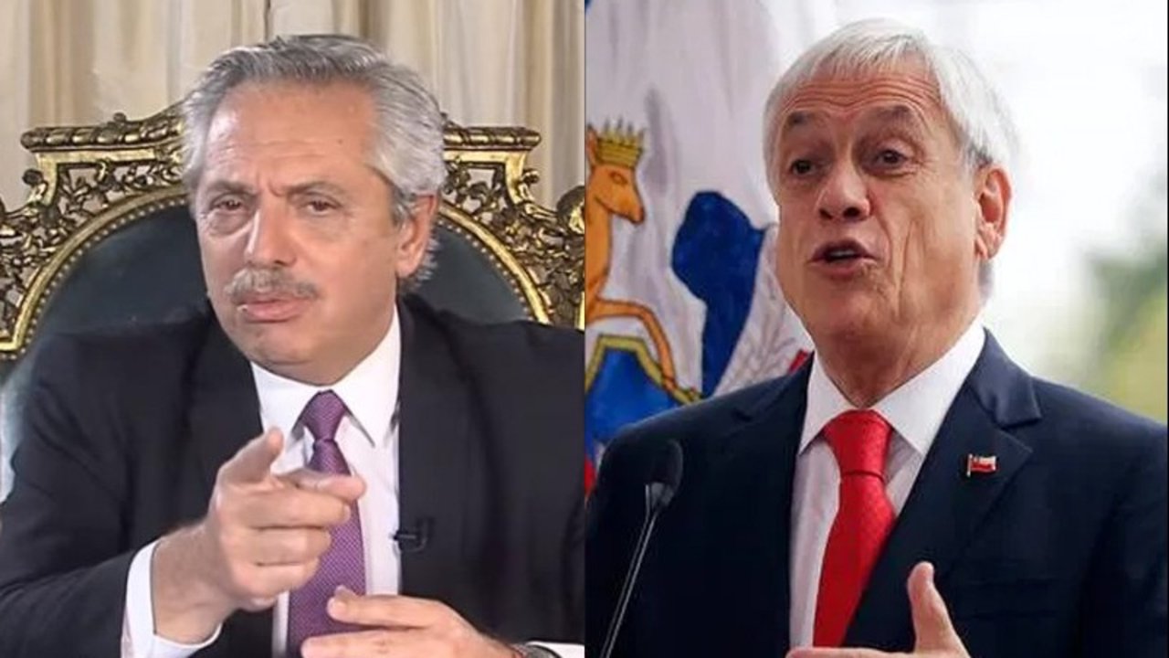 Alberto Fernández evitó confrontar con Sebastián Piñera y le respondió con una canción de Serrat