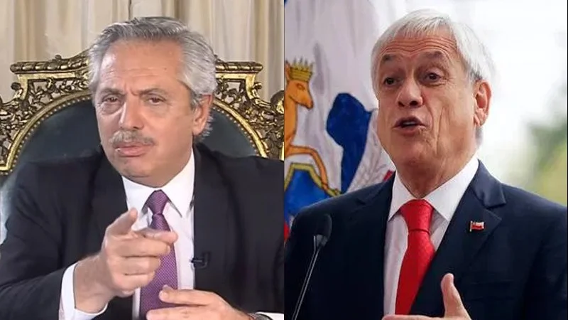 Alberto Fernández evitó confrontar con Sebastián Piñera y le respondió con una canción de Serrat
