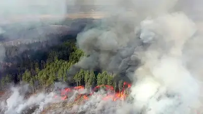 Alerta: incendios en Chernobyl se acercan a depósitos radioactivos Alerta: incendios en Chernobyl se acercan a depósitos radioactivos