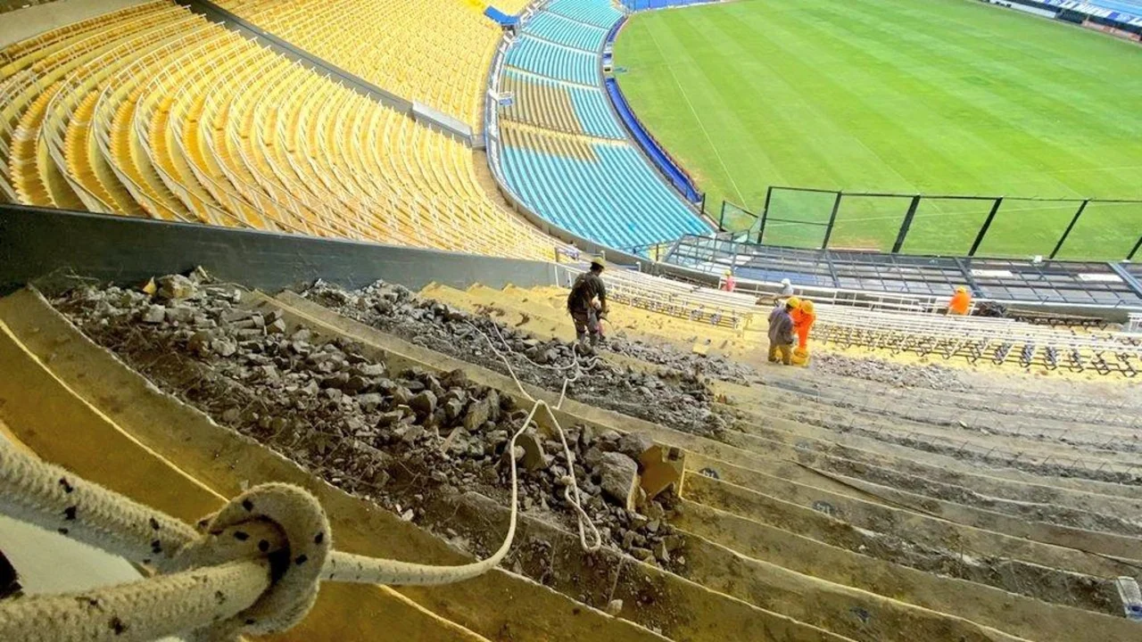 Sorpresa en el estadio de Boca: comenzó la ampliación de La Bombonera