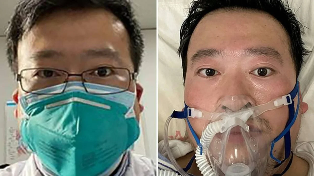 Impactante cambio de color de piel de médicos chinos que sufrieron coronavirus