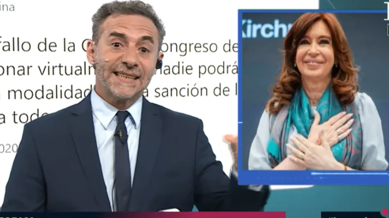 La incomprensible indignación de Luis Majul con Cristina Kirchner por un tweet