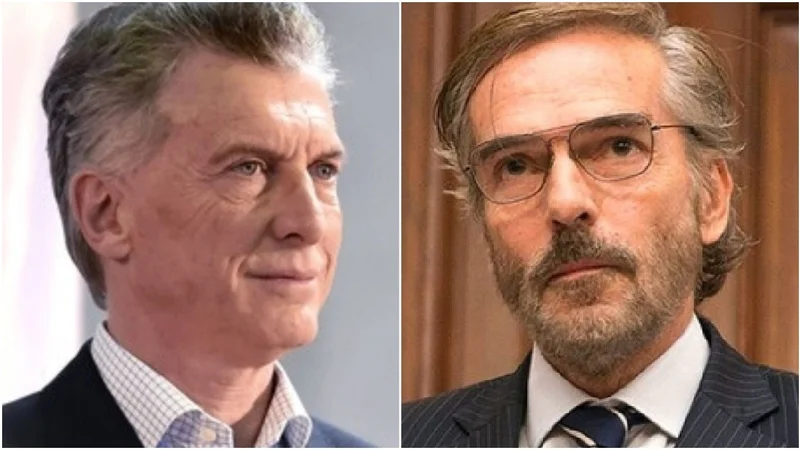 Macri y Hornos, juez de Casación. Ambos fueron sobreseídos en primera instancia por el caso de la Operación Olivos. 