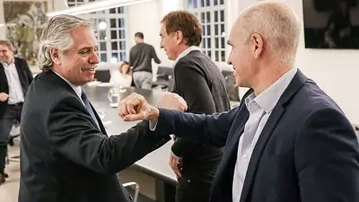 Alberto Fernández y Rodríguez Larreta acordaron reactivar la mesa del AMBA Alberto Fernández y Rodríguez Larreta acordaron reactivar la mesa del AMBA