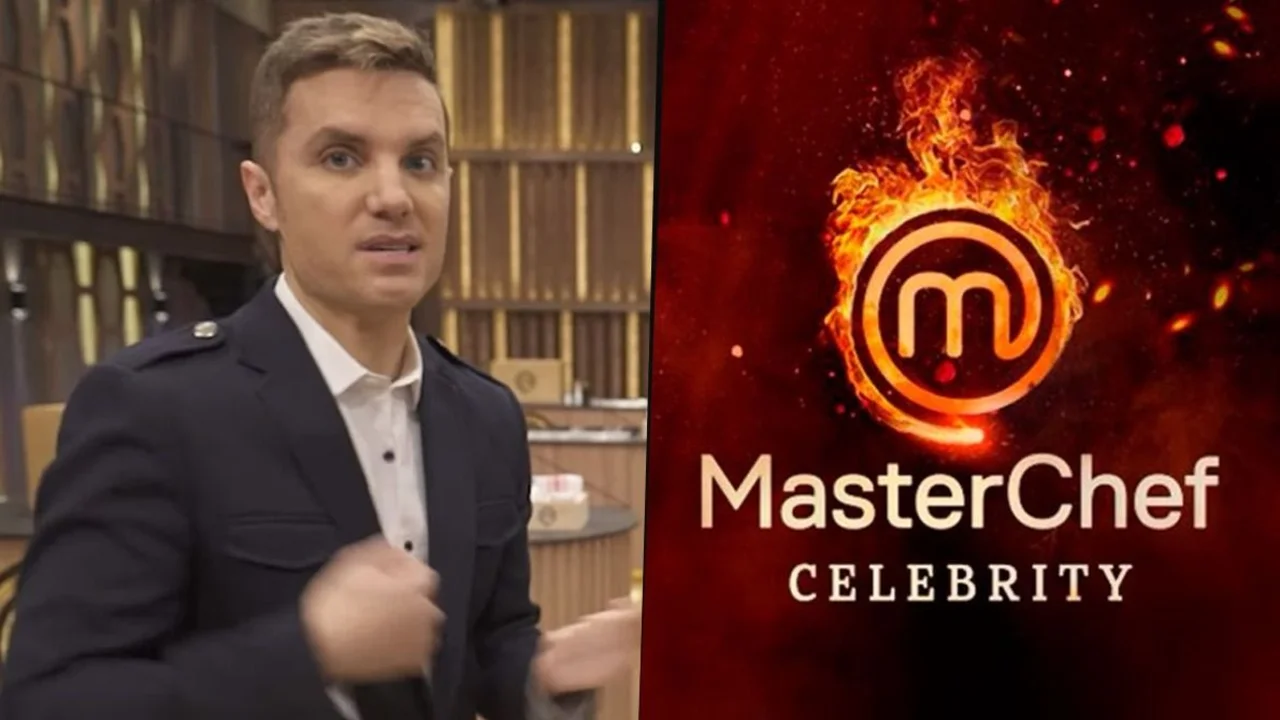 Santiago del Moro y el participante eliminado de MasterChef Celebrity 2