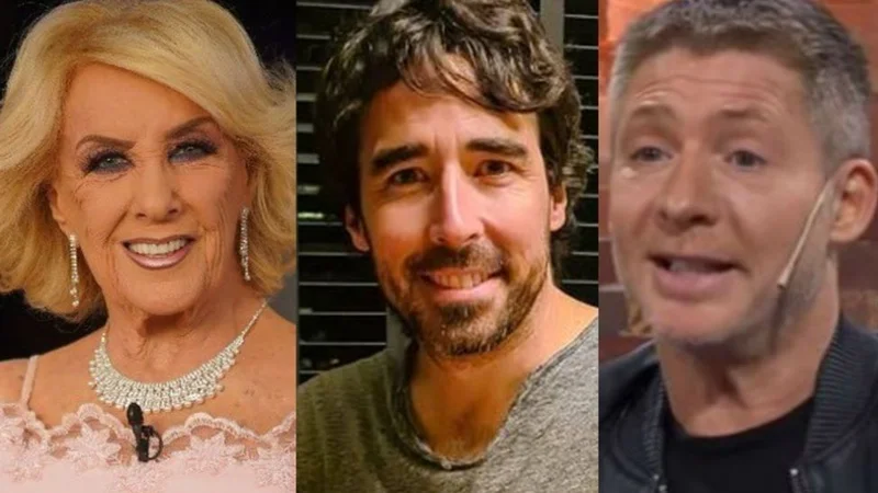 Nacho Viale, Adrián Suar, Mirtha Legrand