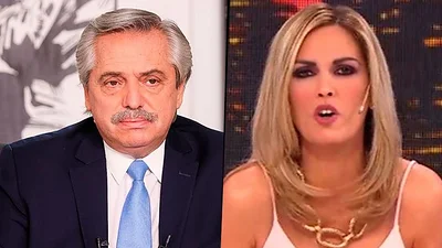 Viviana Canosa y Alberto Fernández Viviana Canosa y Alberto Fernández