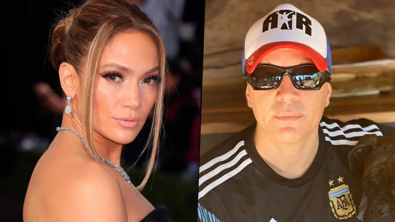 Pablo Lescano y Jennifer Lopez