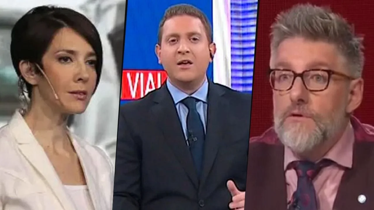Jonatan Viale, Luis Novaresio y Cristina Pérez