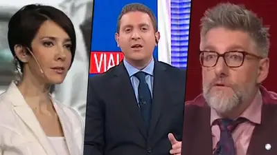 Jonatan Viale, Luis Novaresio y Cristina Pérez Jonatan Viale, Luis Novaresio y Cristina Pérez