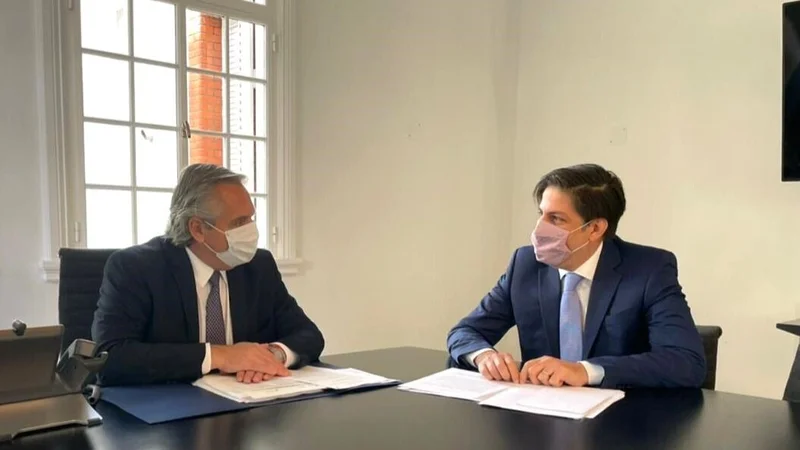 Trotta y Alberto Fernández 