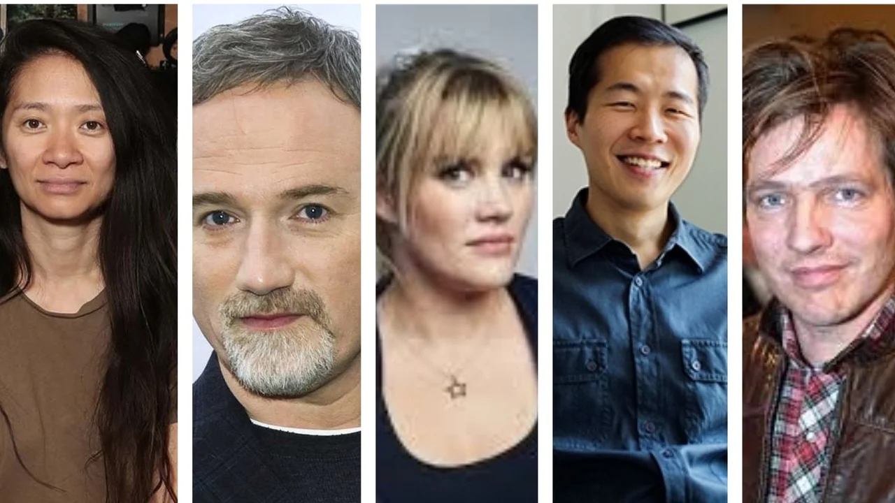 Premios Oscar. Chloé Zhao. Emerald Fennell. David Fincher. Lee Isaac Chung. Thomas Vinterberg.