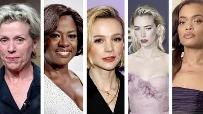 Premios Oscar. Frances McDormand. Viola Davis. Carey Mulligan. Vanessa Kirby. Andra Day Premios Oscar. Frances McDormand. Viola Davis. Carey Mulligan. Vanessa Kirby. Andra Day