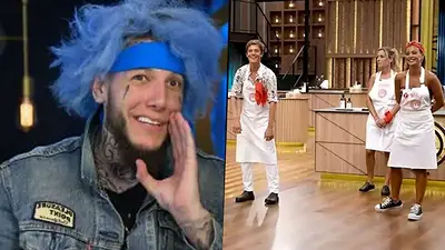 Alexander Caniggia y participantes de MasterChef Celebrity Alexander Caniggia y participantes de MasterChef Celebrity