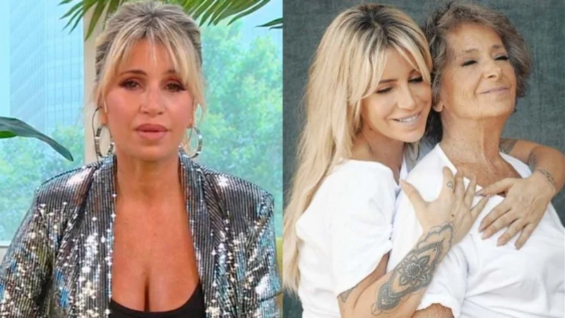 Florencia Peña con su madre